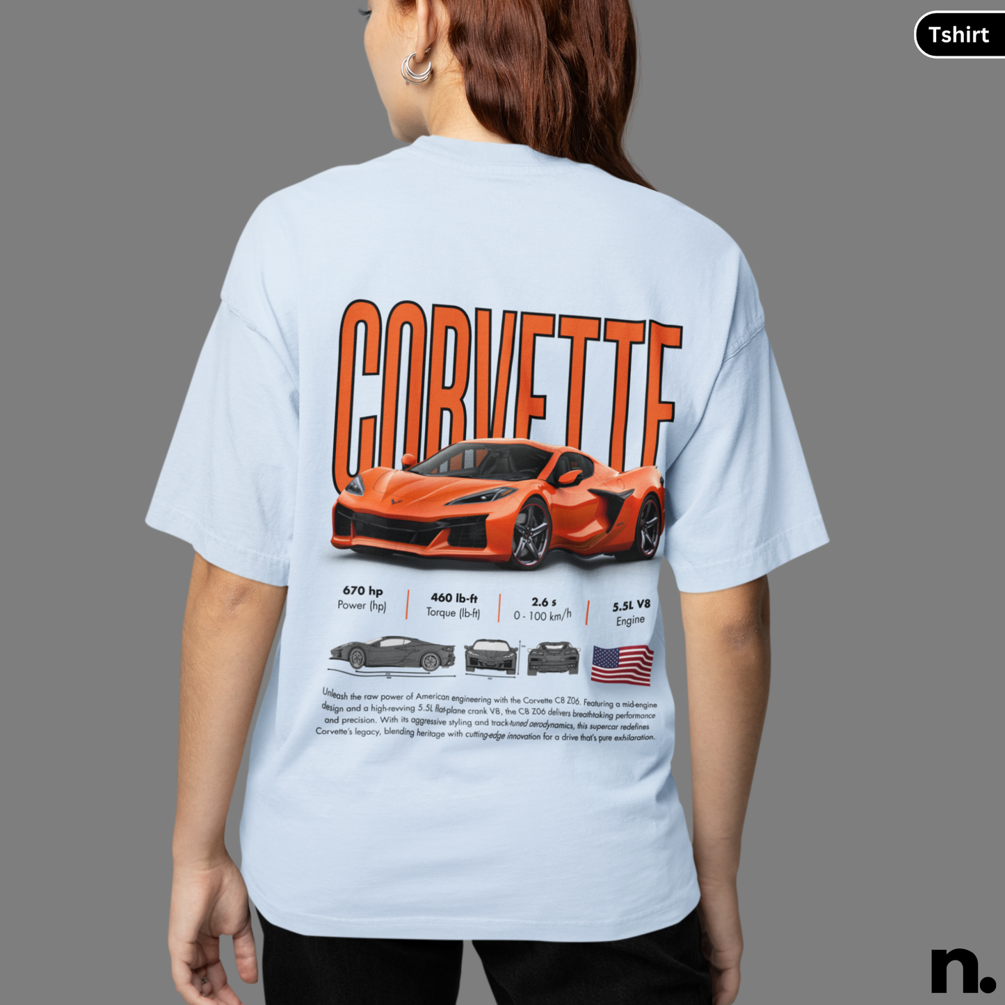 C8 Z06 Poster Style T-shirt