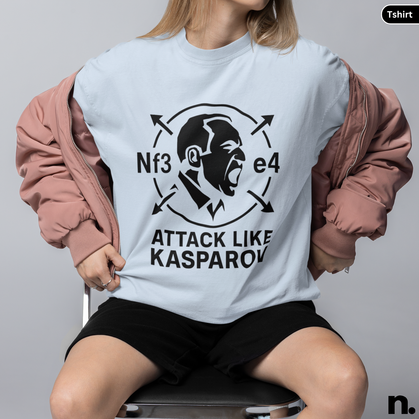 Kasparov Attack Chess Inspired Unisex Tee