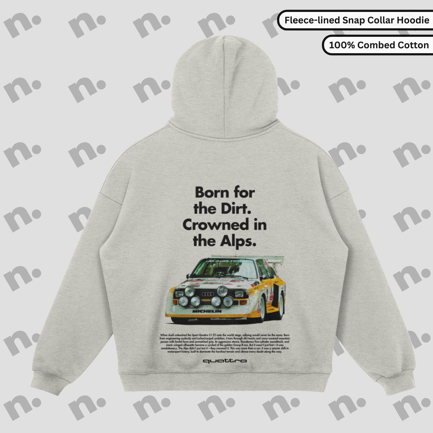 Crowned in the Alps Quattro Snap-Collar Fleece Hoodie