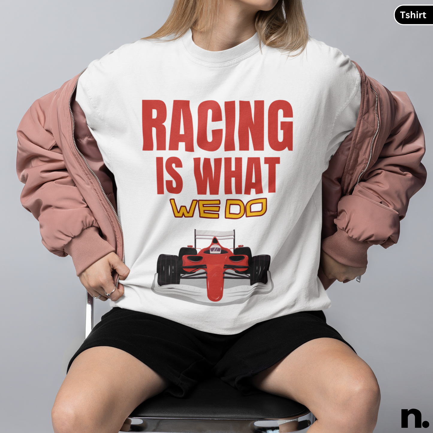 Racing Is What We Do Heavy Cotton Tee