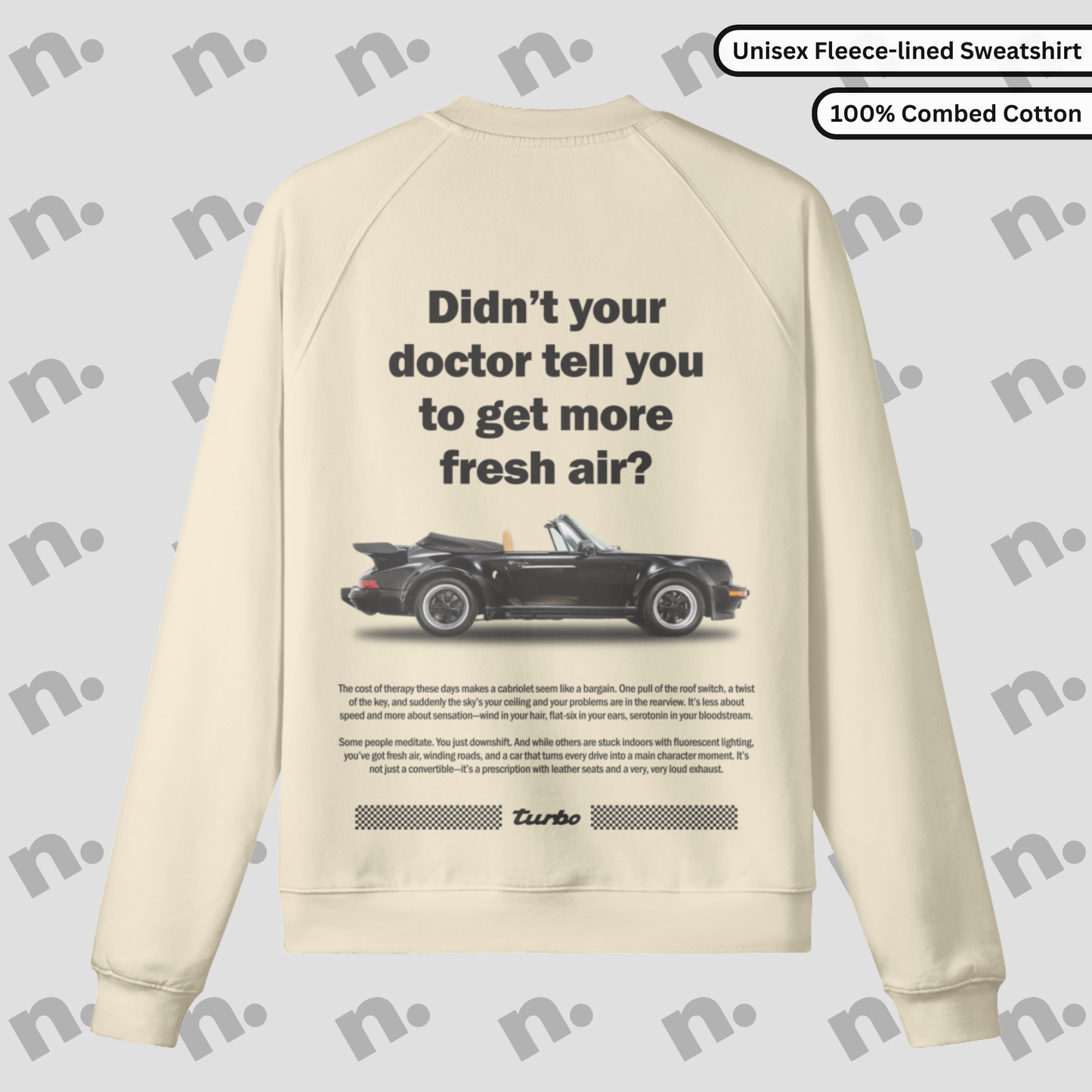 911 Convertible-Inspired Fleece-lined Premium Sweatshirt