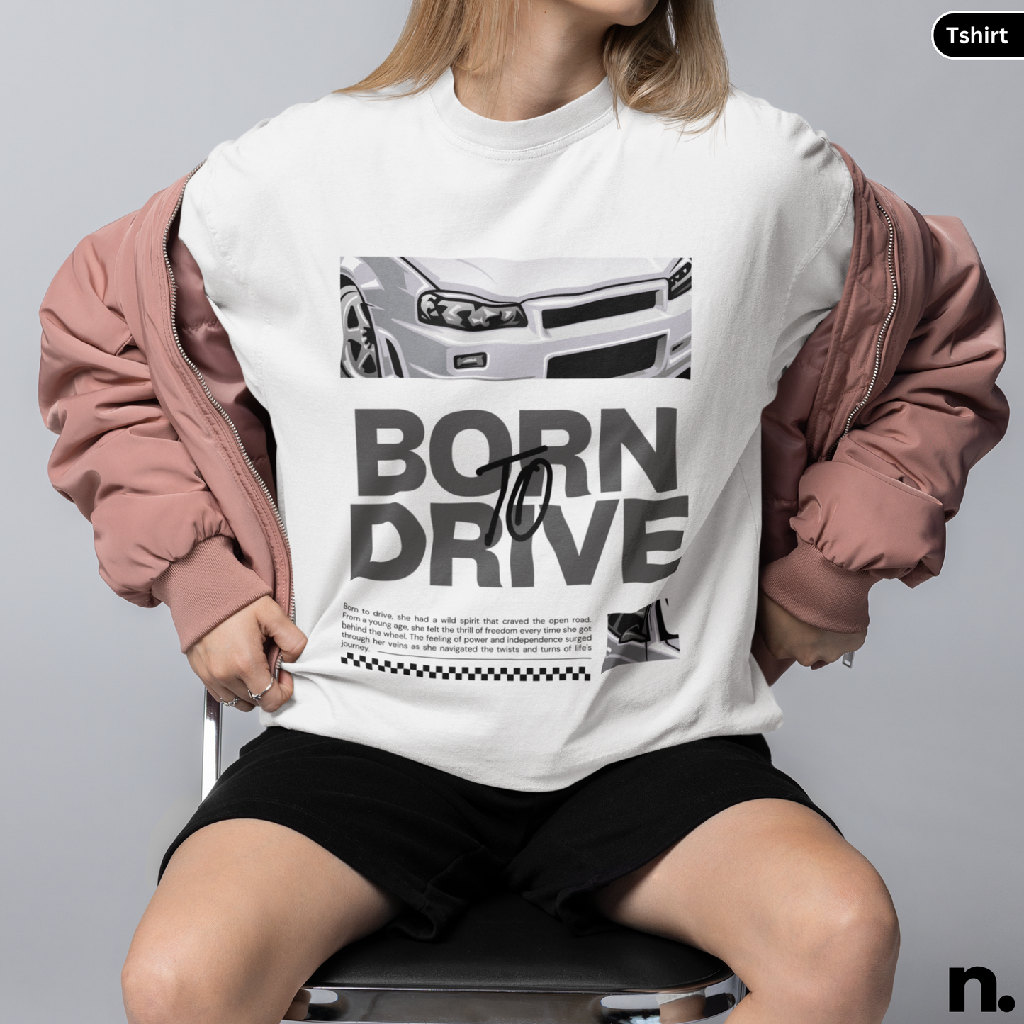 Graphic Tee - Born To Drive R34 Unisex Softstyle T-Shirt