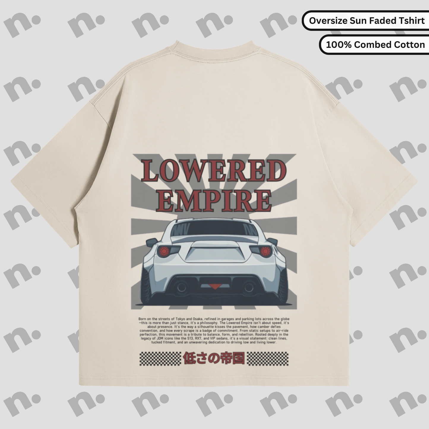 Lowered Empire Premium Oversize Sun Faded T-shirt