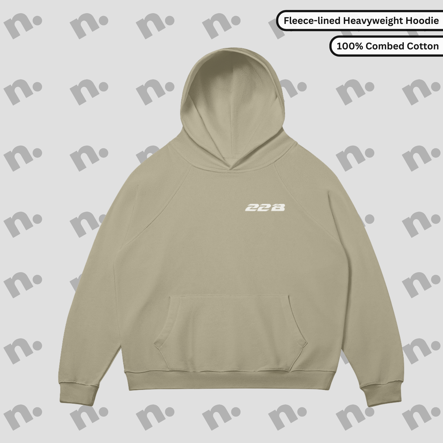 22B Boxer-Inspired Fleece-lined Premium Hoodie