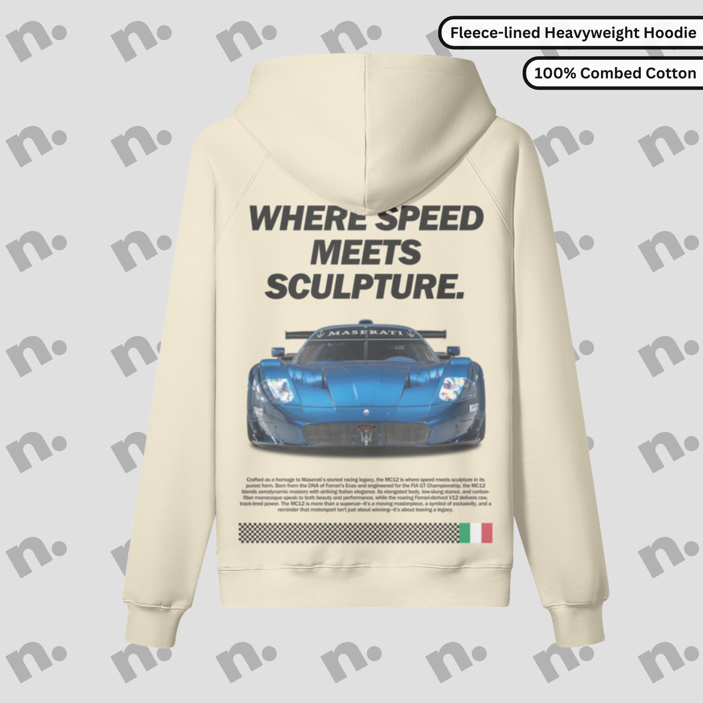 WHERE SPEED MEETS SCULPTURE. – Fleece-Lined Premium Hoodie