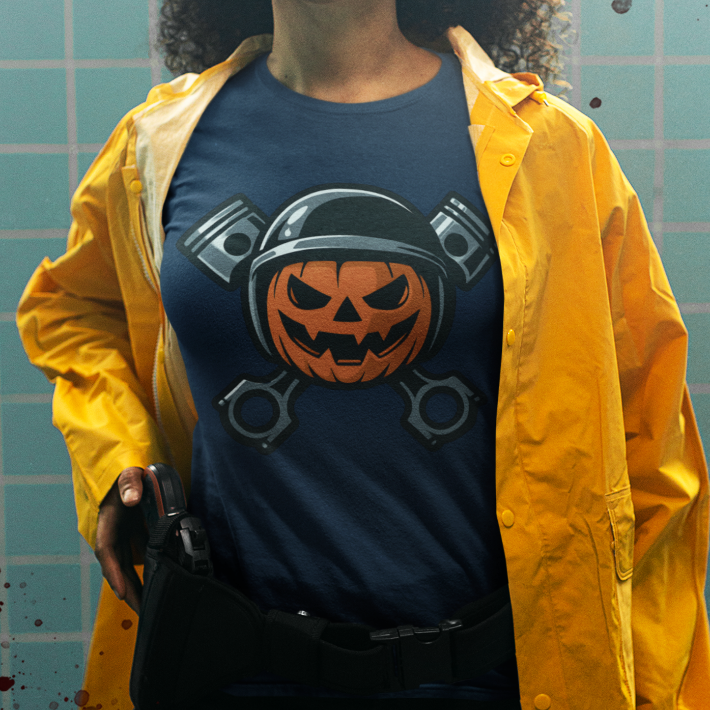Pumpkin Piston Unisex Halloween Tee