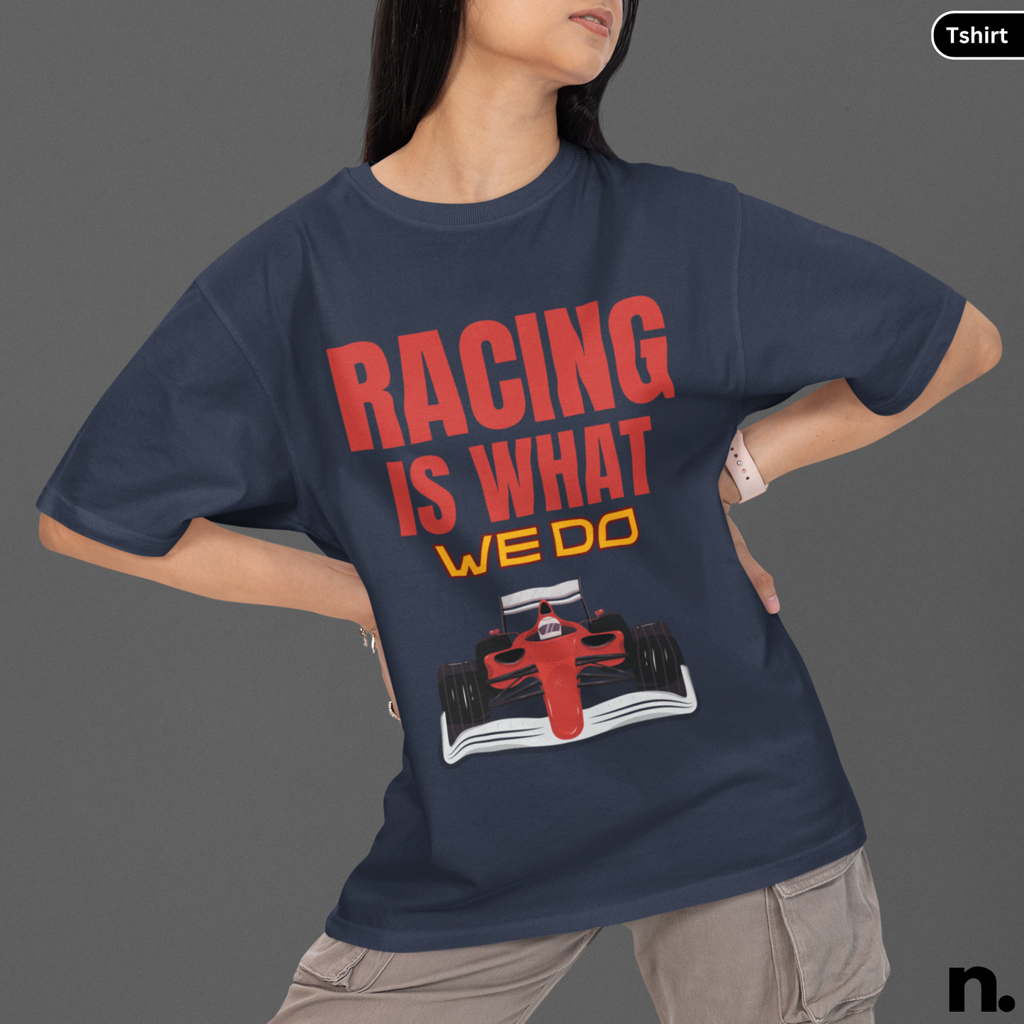 Racing Is What We Do Heavy Cotton Tee