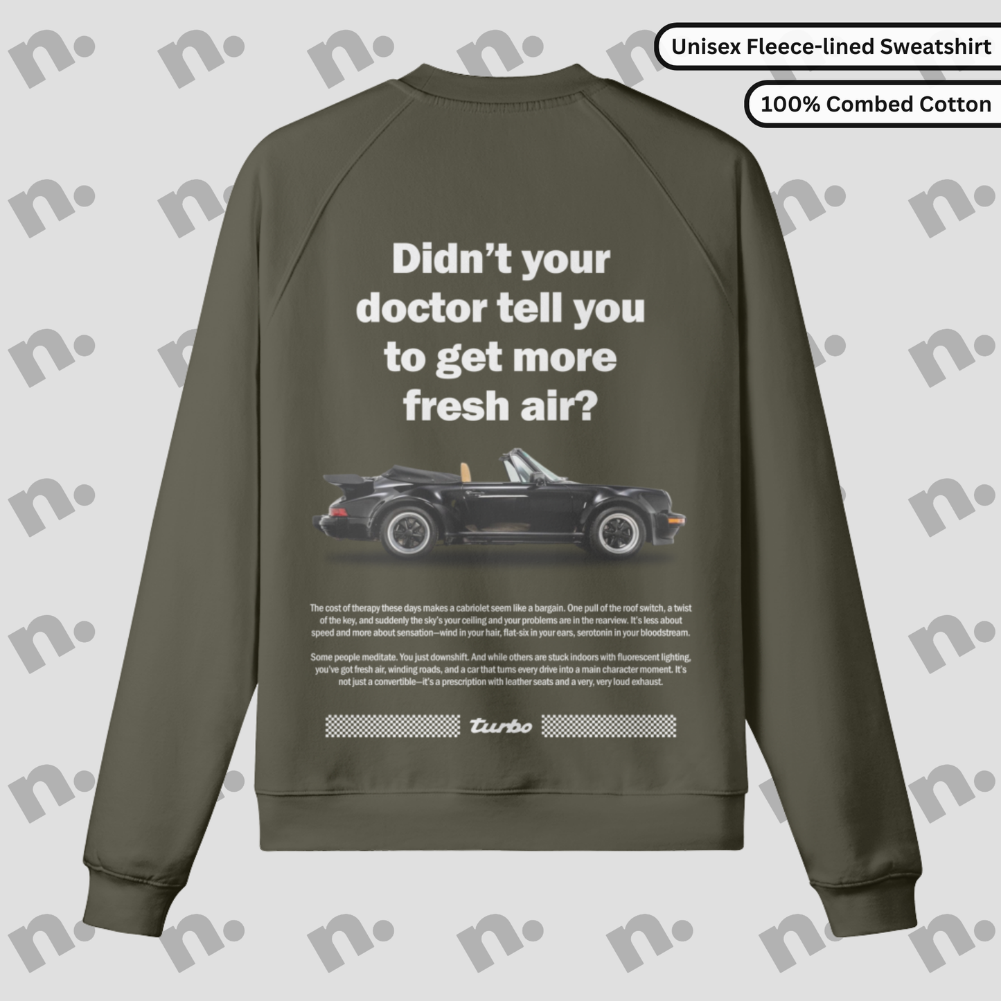 911 Convertible-Inspired Fleece-lined Premium Sweatshirt