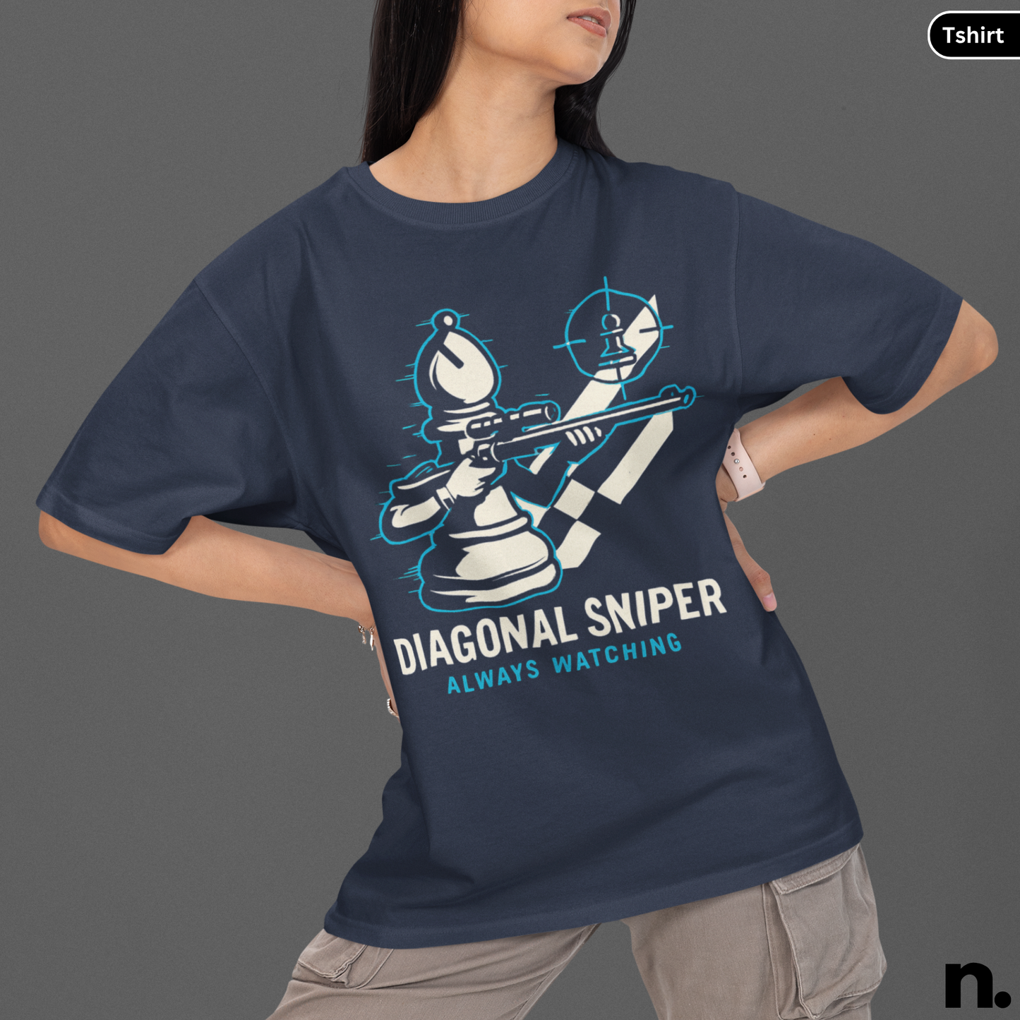 Bishop Diagonal Sniper Chess Inspired Unisex Tee
