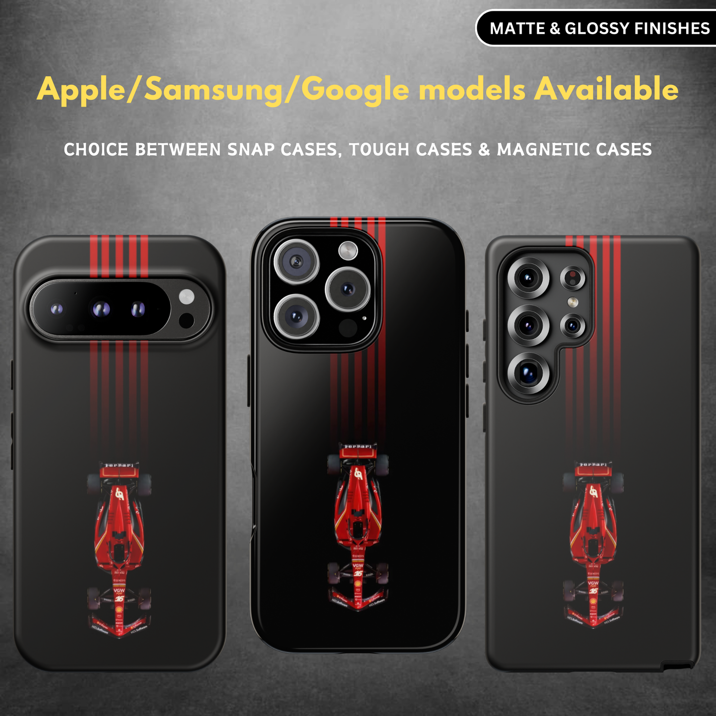 Ferrari F1 Car Tough Phone Case