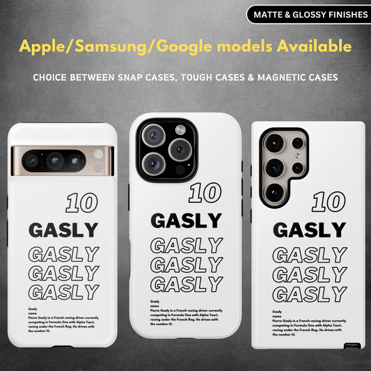 Gasly 10 F1 Snap Case