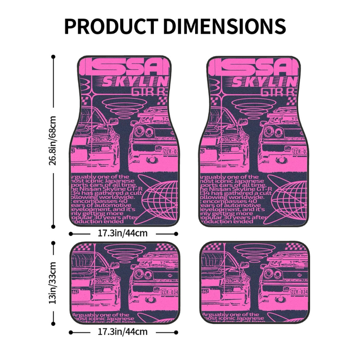 Skyline R34 Automotive Floor Mats