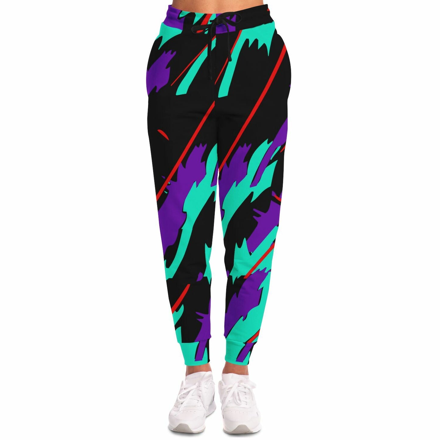 Purple Turquoise Pattern Fashion Sweatpants