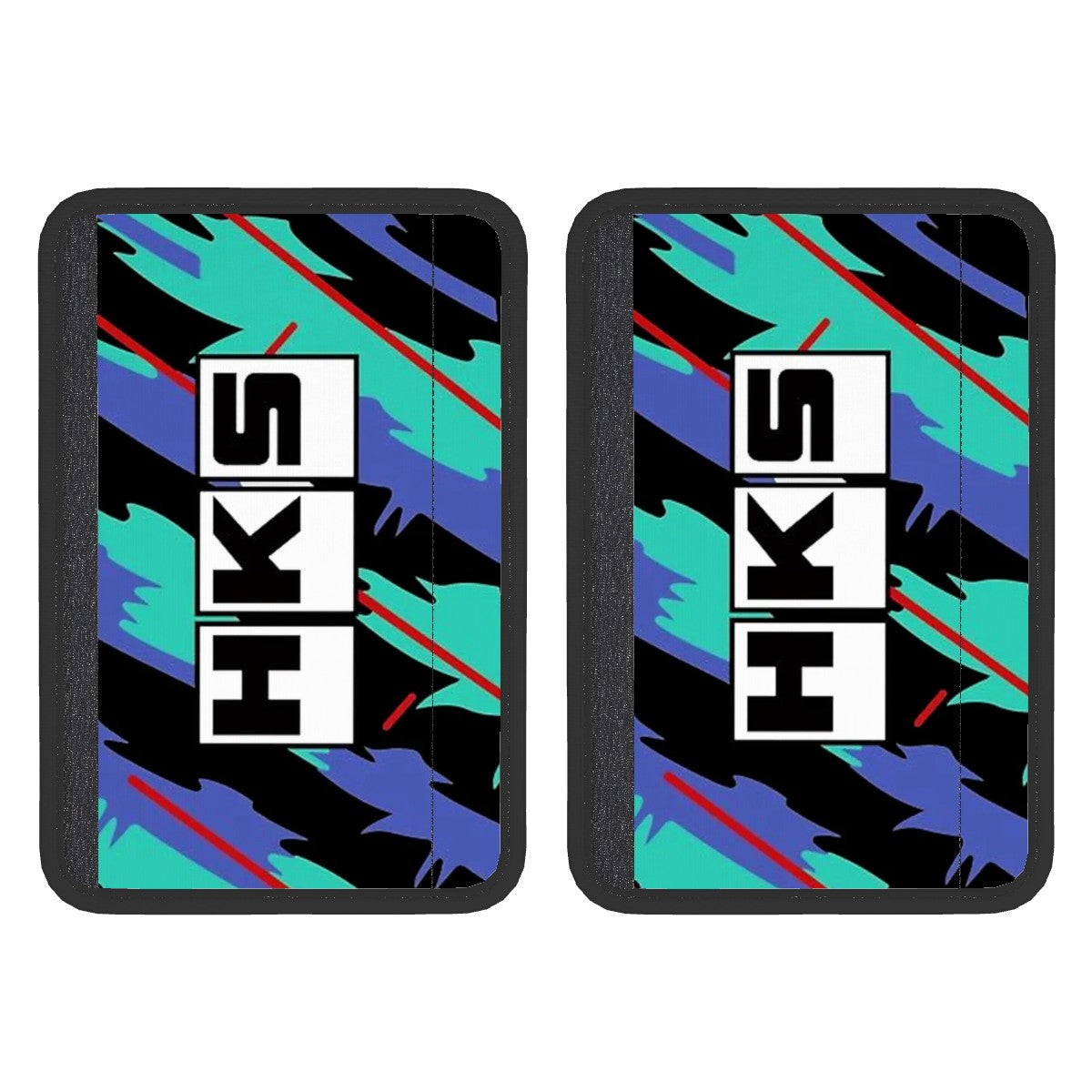 HKS Pattern Seat Belt Cover Pad 2 Pcs