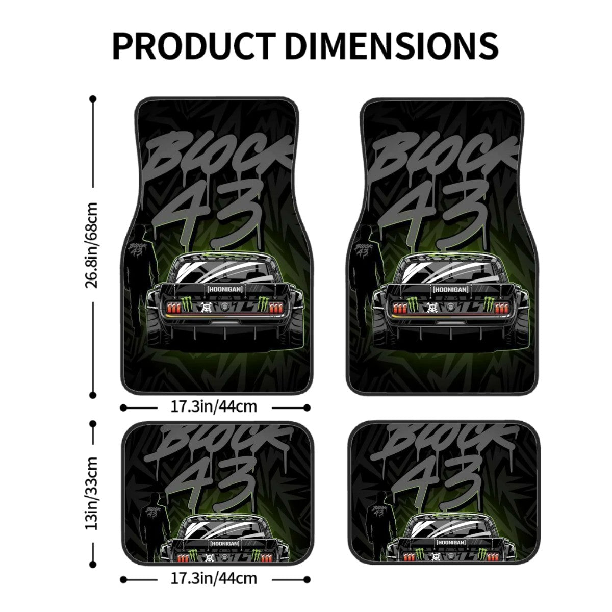 Ken Block Inspired Automotive Floor Mats