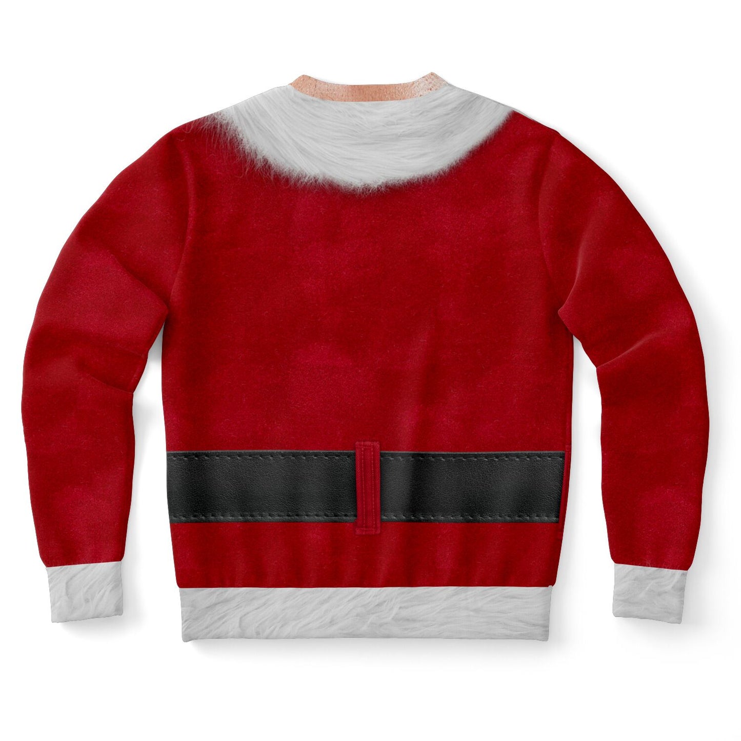 Fit Caucasian Santa Print Christmas Sweatshirt