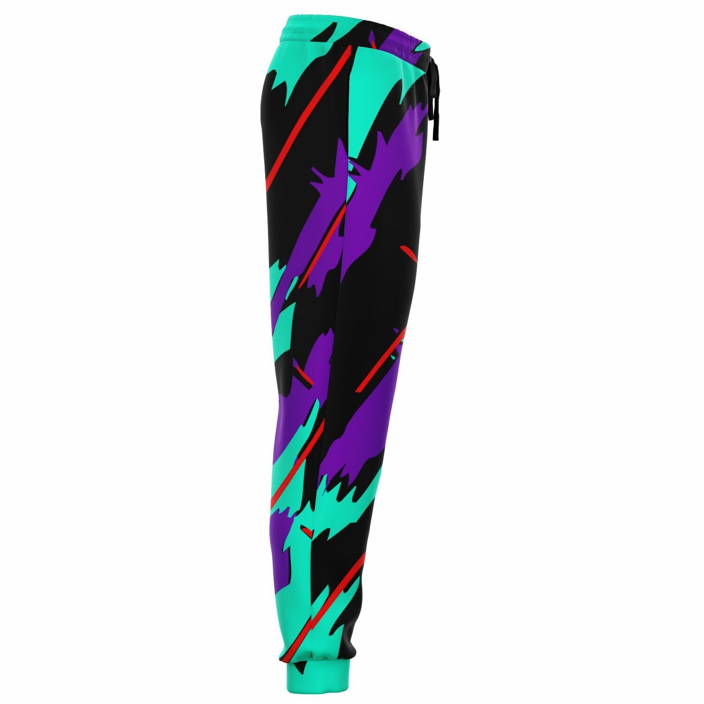 Purple Turquoise Pattern Fashion Sweatpants