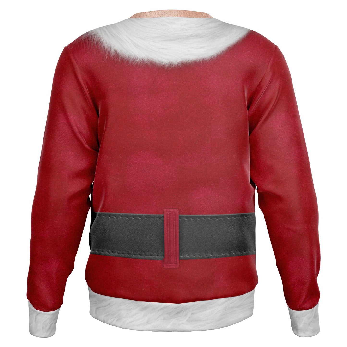Fit Caucasian Santa Print Christmas Sweatshirt