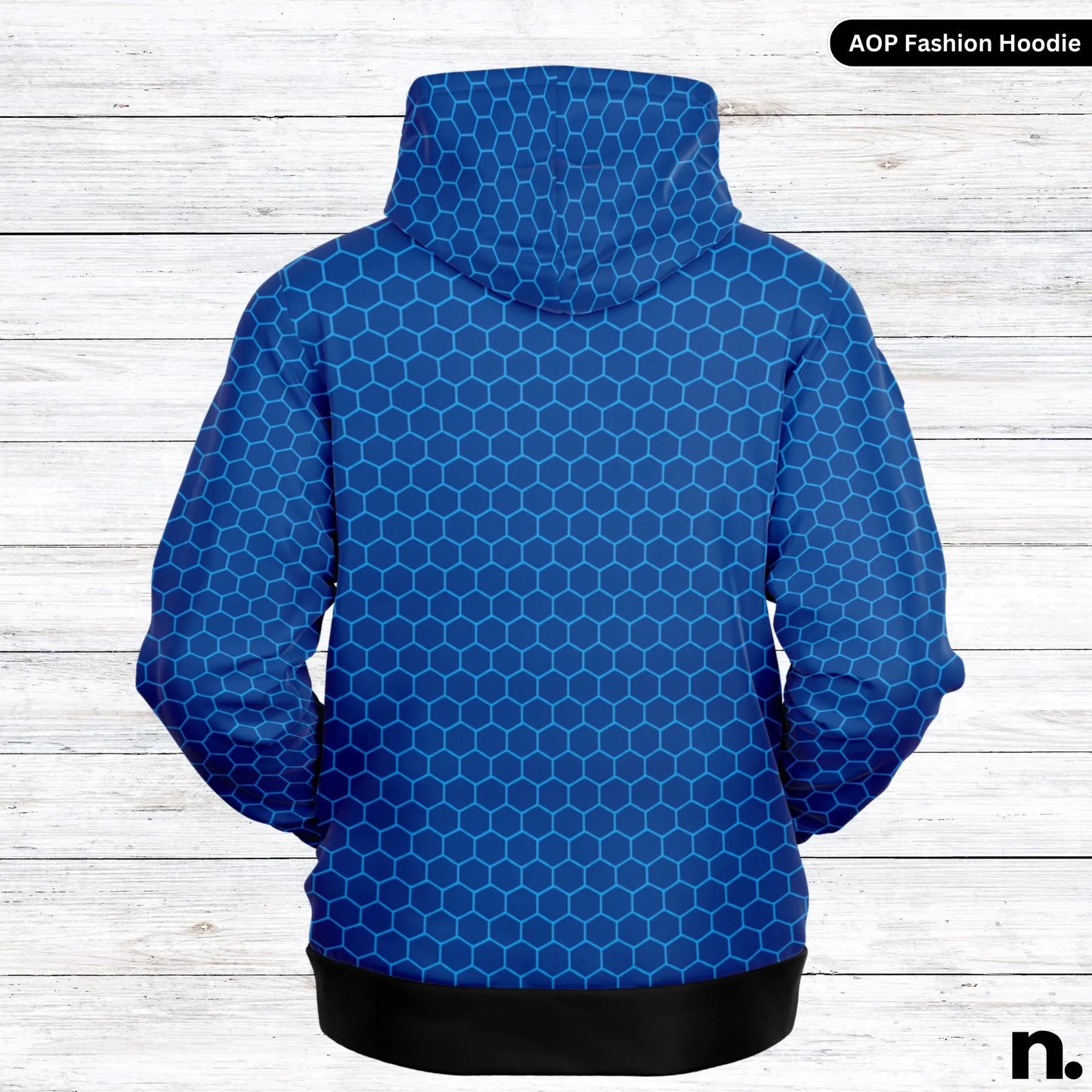 Techno Web Pattern Fashion Hoodie - AOP