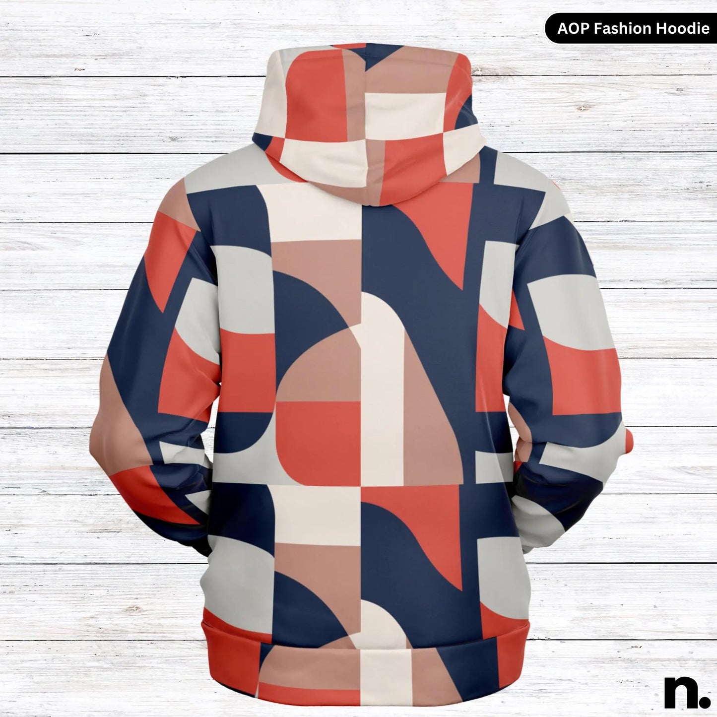 Abstract Pattern Fashion Hoodie - AOP