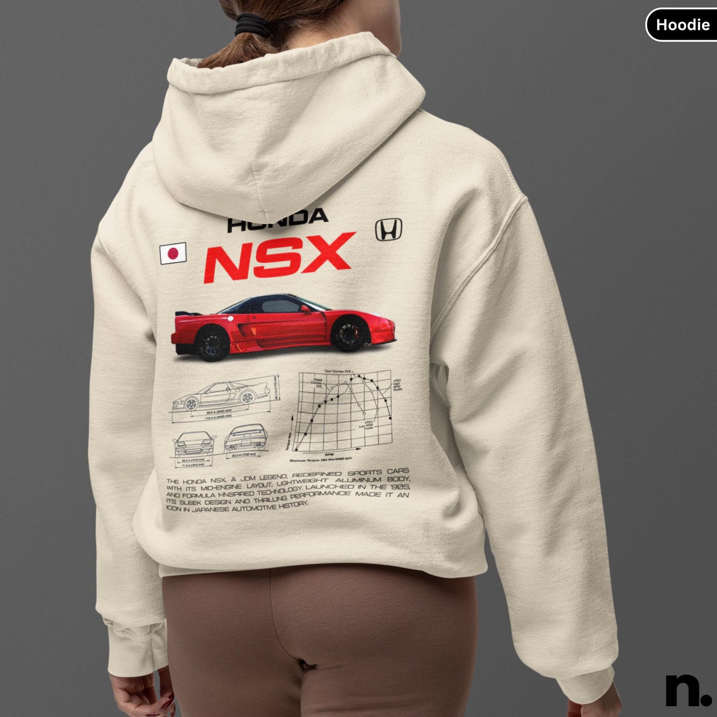 Honda NSX JDM Legend Poster Unisex Hoodie