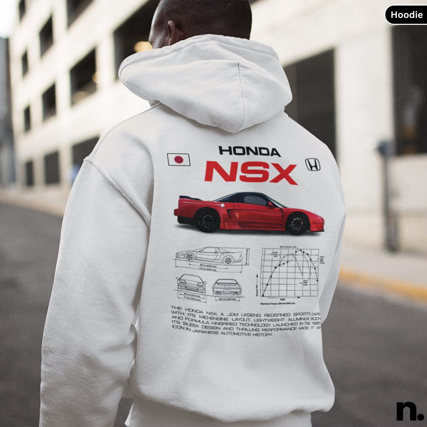 Honda NSX JDM Legend Poster Unisex Hoodie