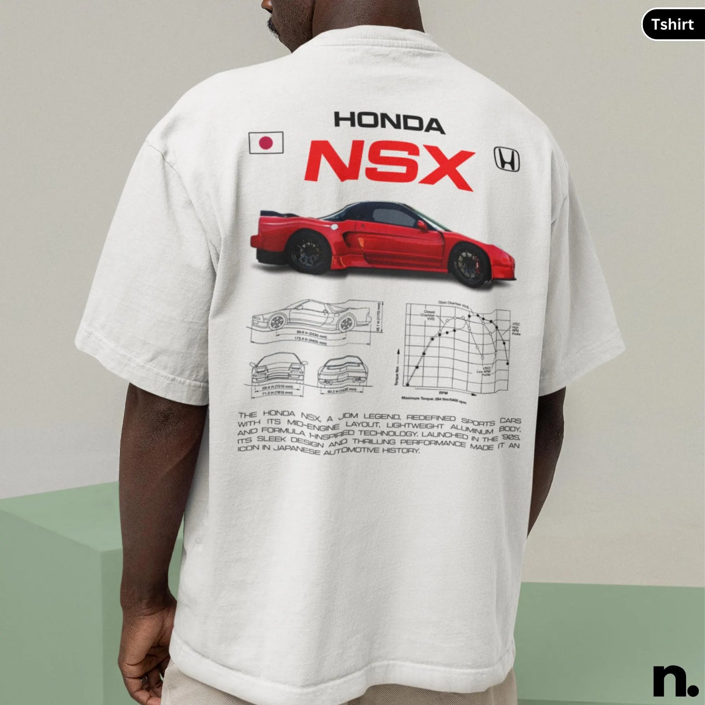 Honda NSX JDM Legend Poster Unisex Cotton Tee