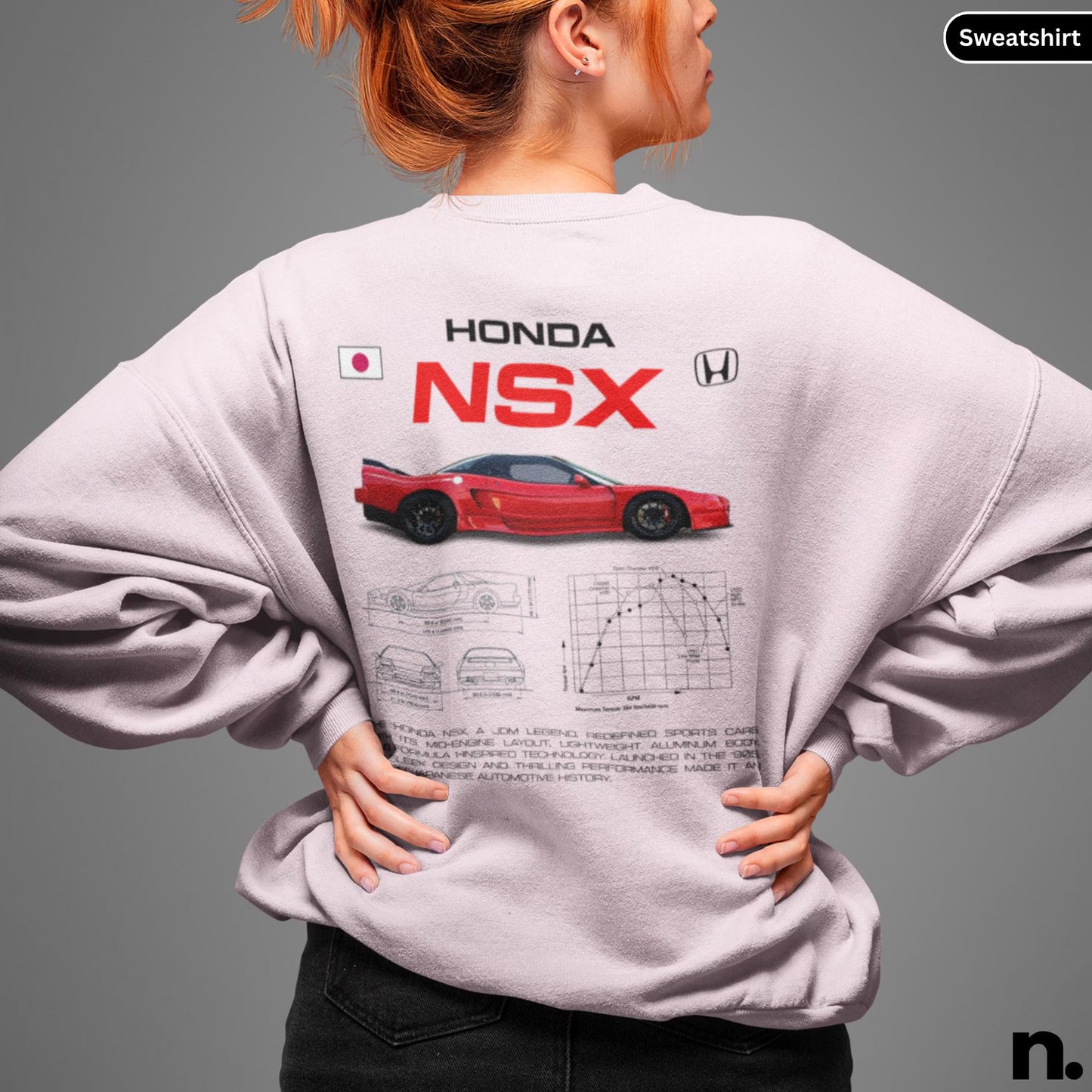 Honda NSX JDM Legend Poster Unisex Sweatshirt