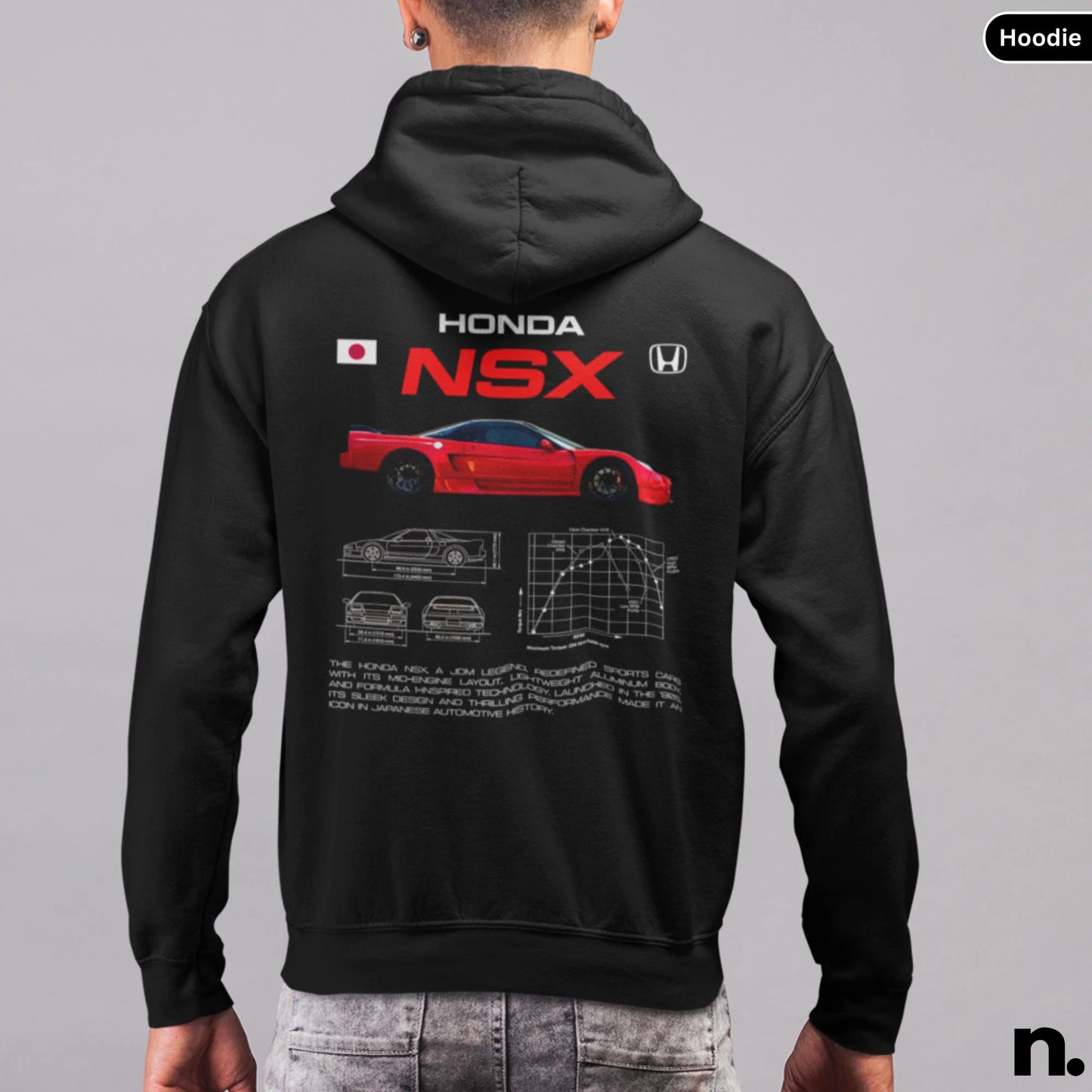 Honda NSX JDM Legend Poster Unisex Hoodie