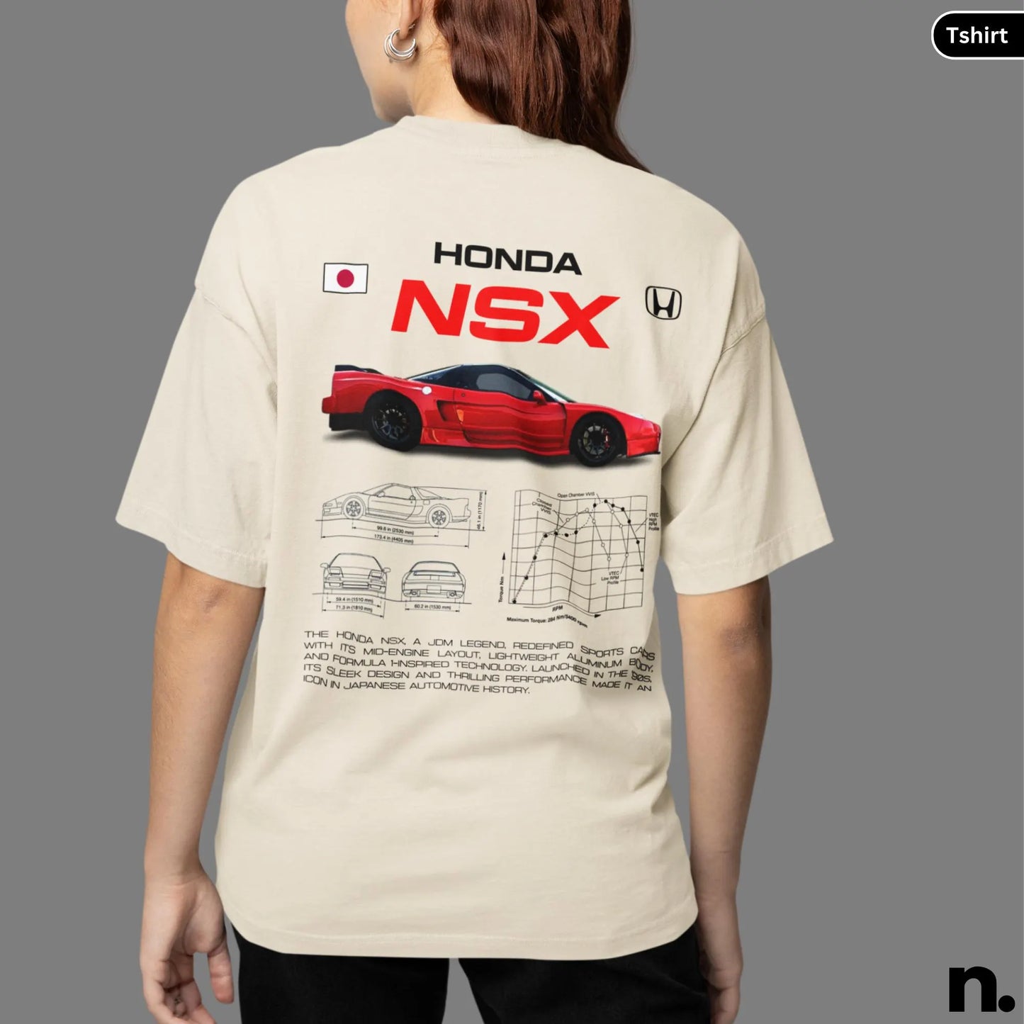 Honda NSX JDM Legend Poster Unisex Cotton Tee