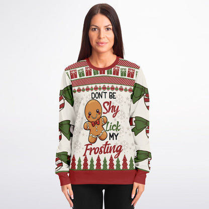Don’t Be Shy, Lick My Frosting Cheeky Sweatshirt