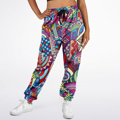Abstract Artwork Fashion Cargo Sweatpants