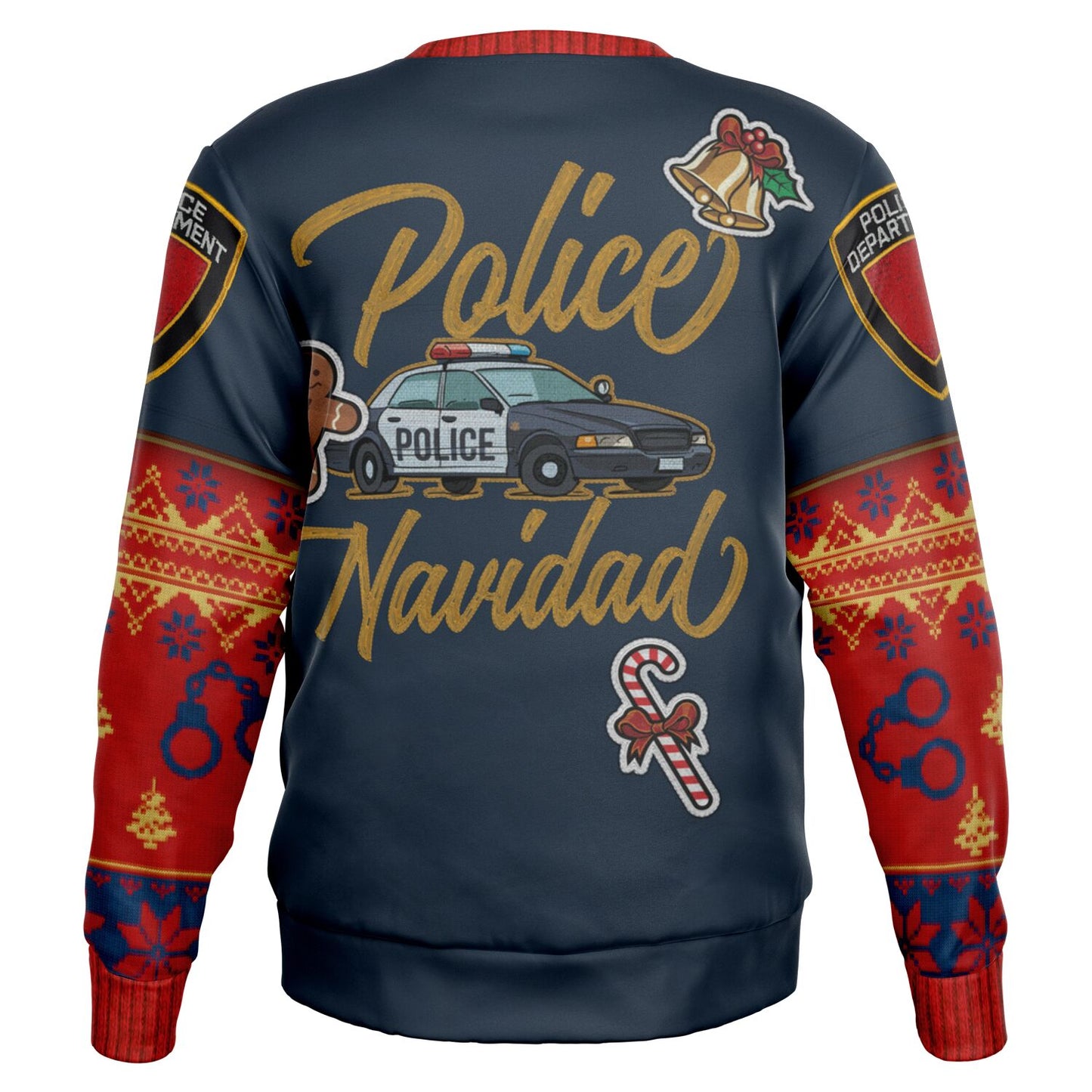 Police Navidad Christmas Inspired Printed Sweatshirt