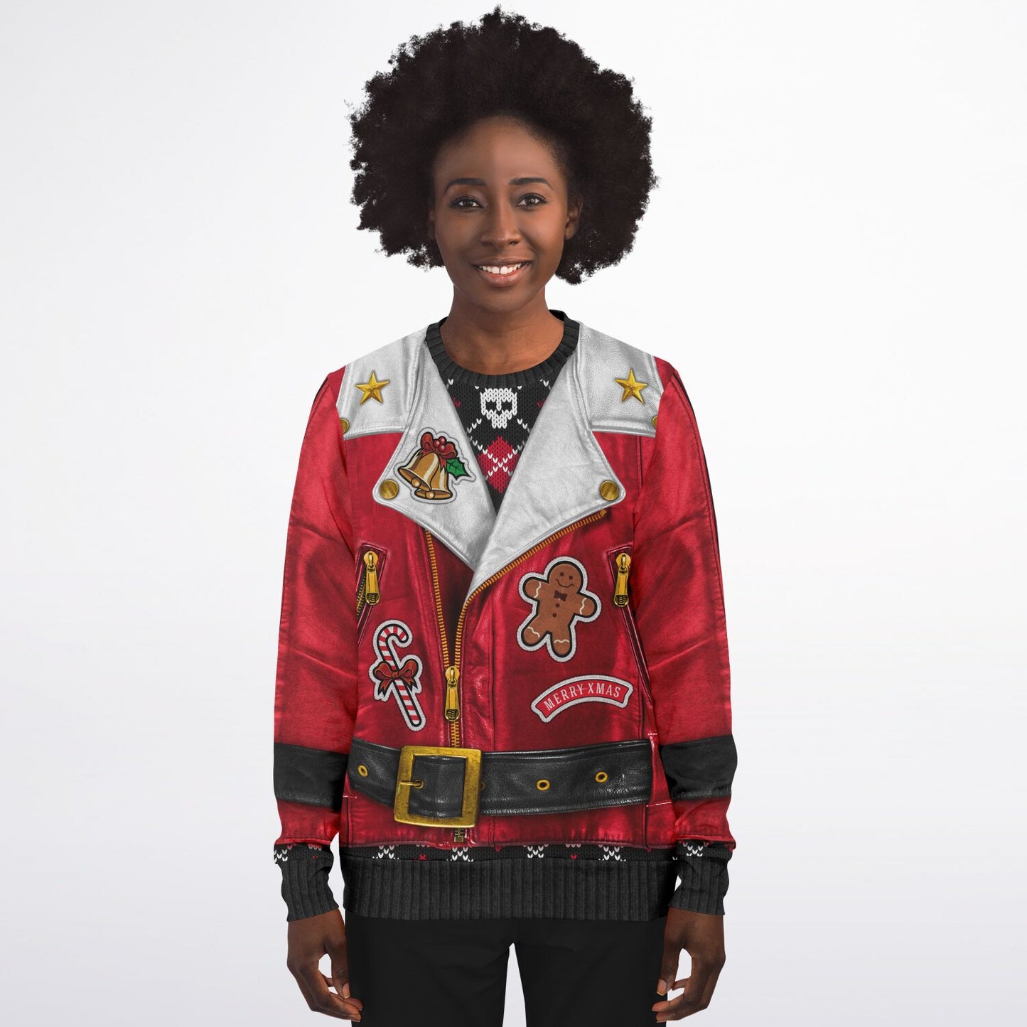 Sons of Santa Full Jacket Printed Sweatshirt