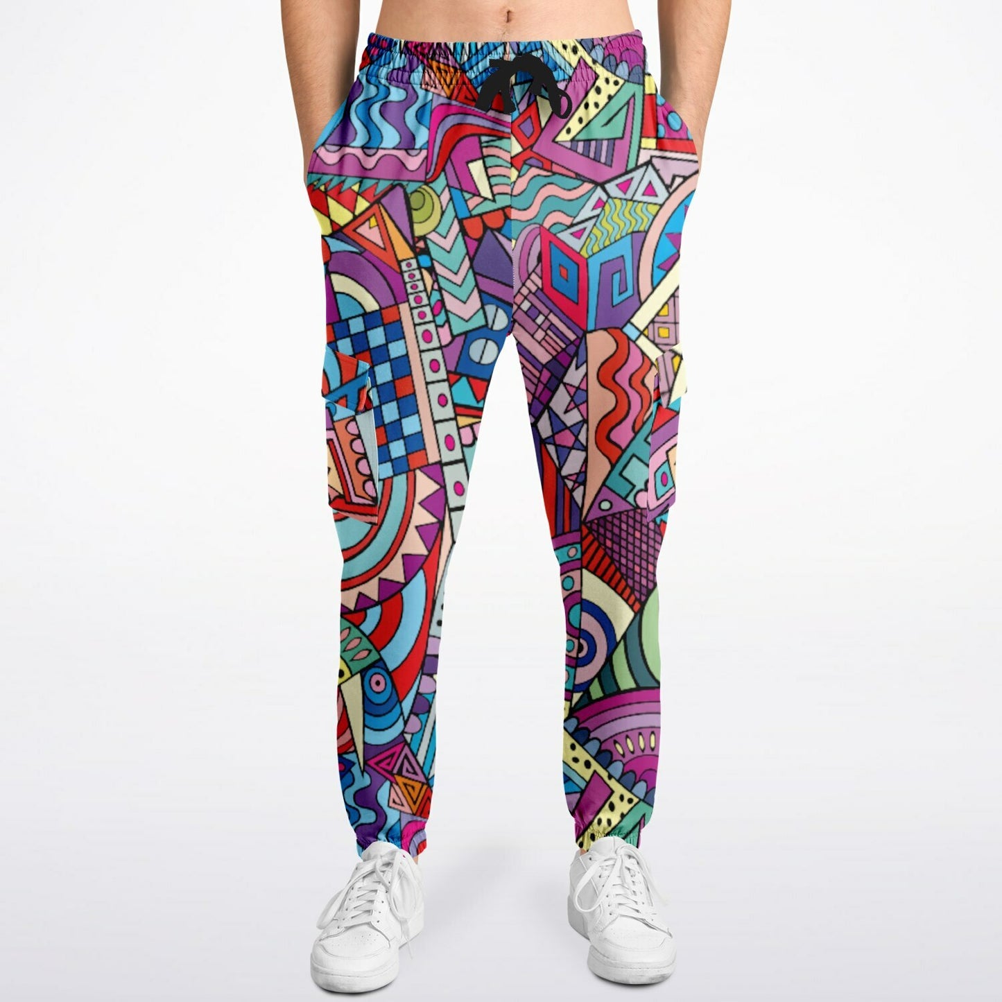 Abstract Artwork Fashion Cargo Sweatpants