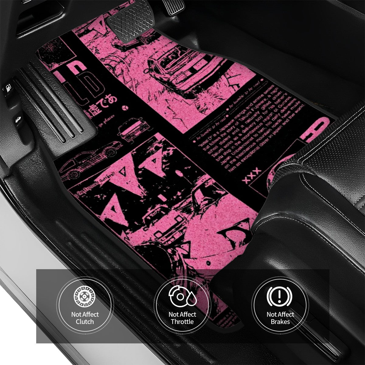 Initial D Poster Style Automotive Floor Mats