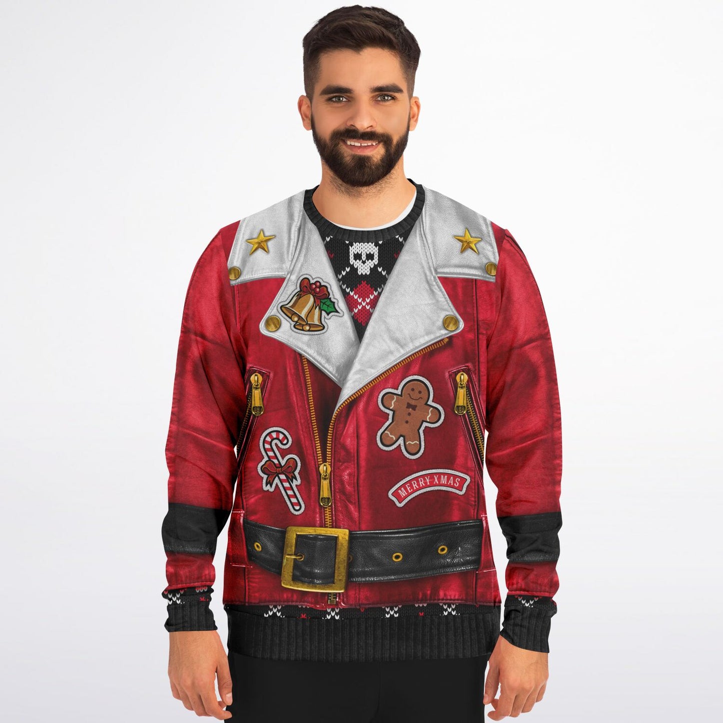 Sons of Santa Full Jacket Printed Sweatshirt