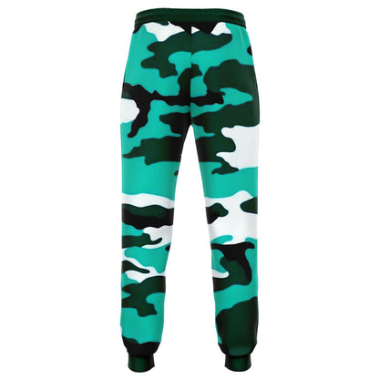 Turquoise Camo Pattern Fashion Jogger