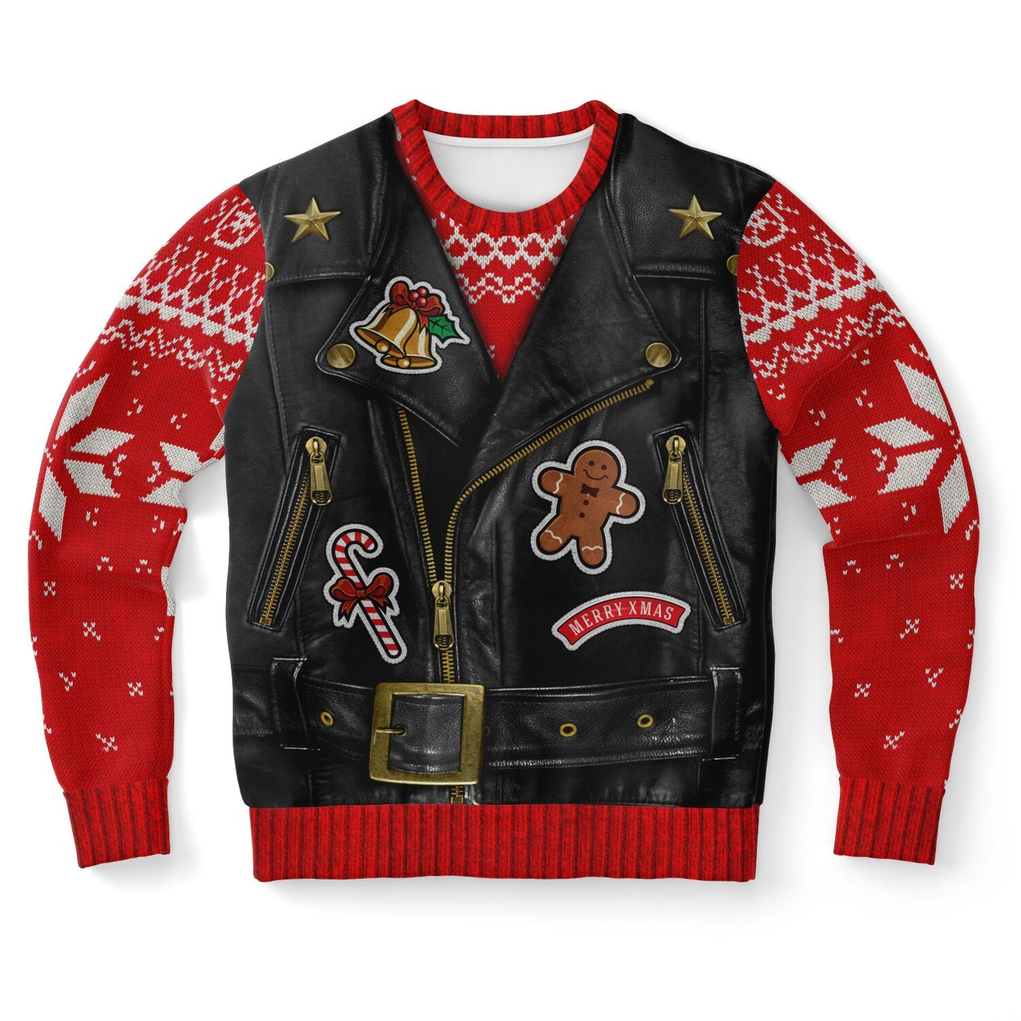 Sons of Santa Biker Jacket Print Sweatshirt
