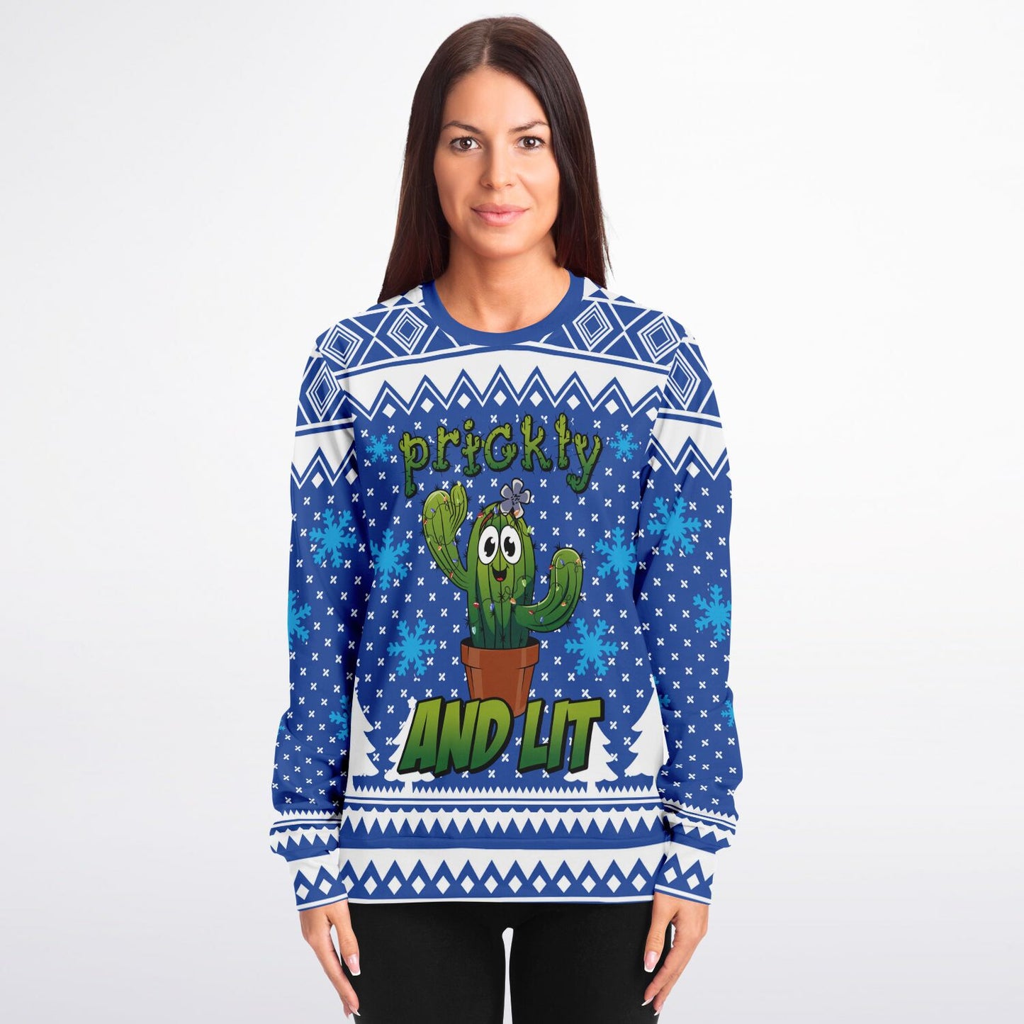 Prickly and Lit Holiday Printed Sweatshirt