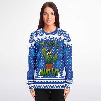 Prickly and Lit Holiday Printed Sweatshirt