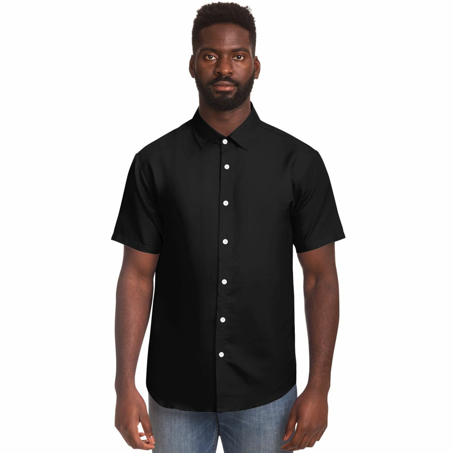 Silvia Soul Short Sleeve Button Down Shirt - AOP