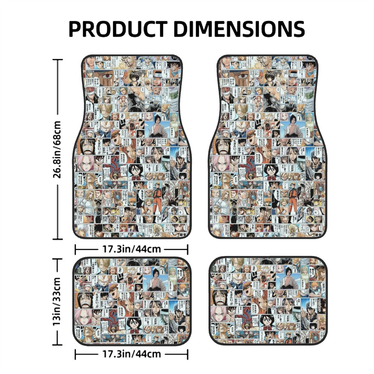 Anime Collage Automotive Floor Mats