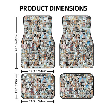 Anime Collage Automotive Floor Mats