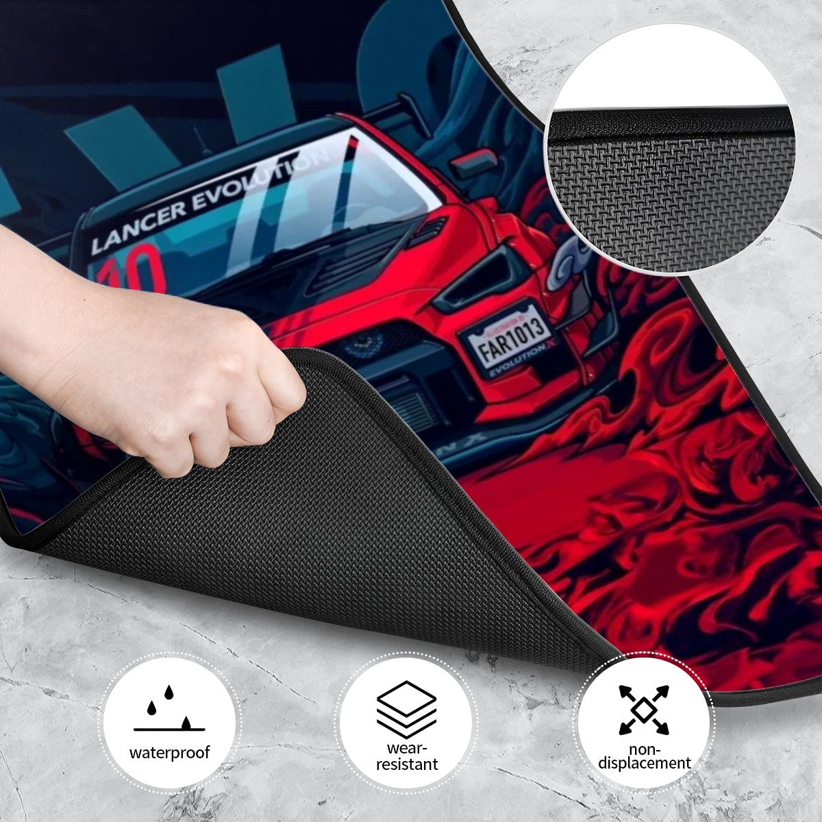 Evo X Illustration Automotive Floor Mats