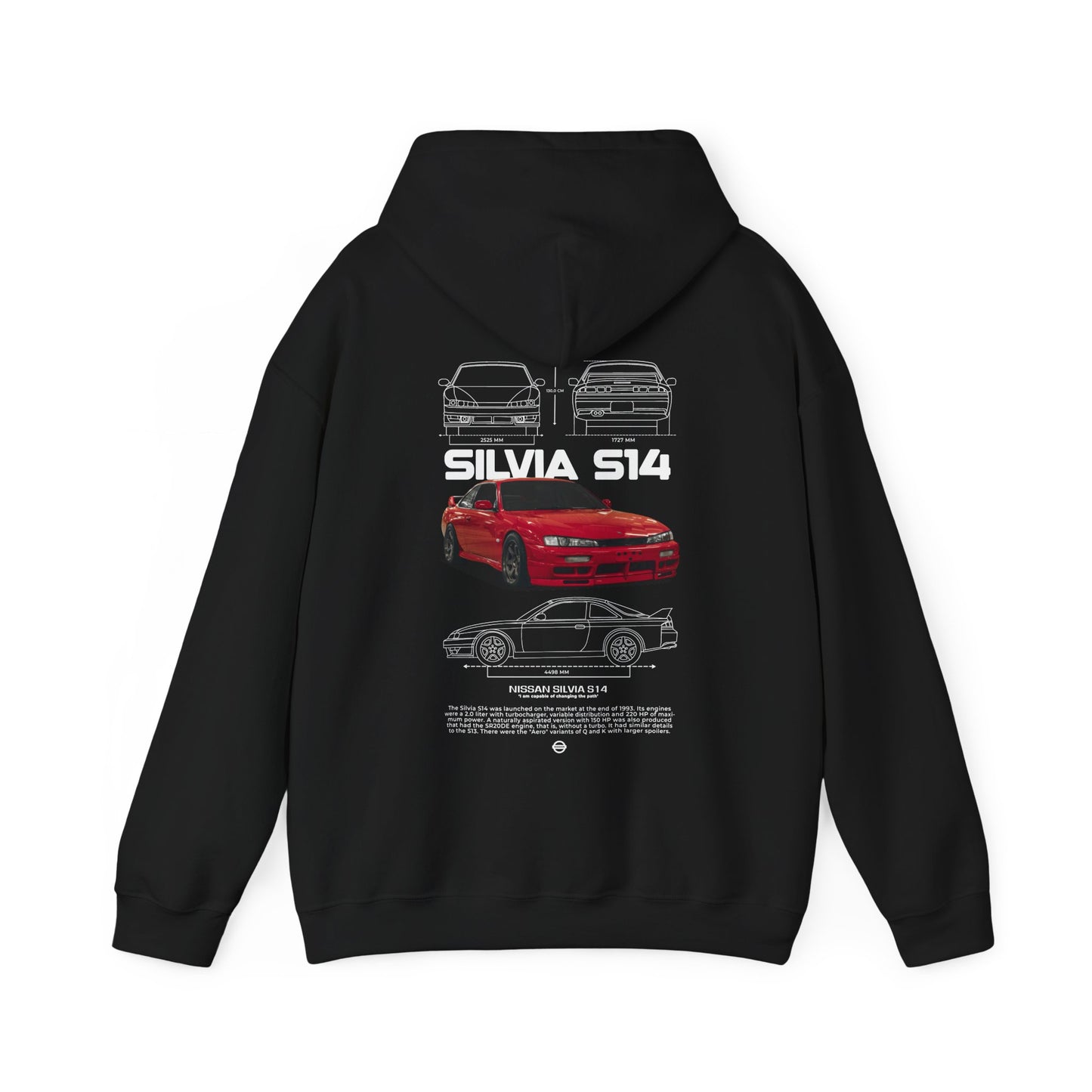 Silvia S14 Poster Style Hoodie