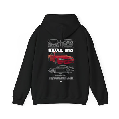 Silvia S14 Poster Style Hoodie