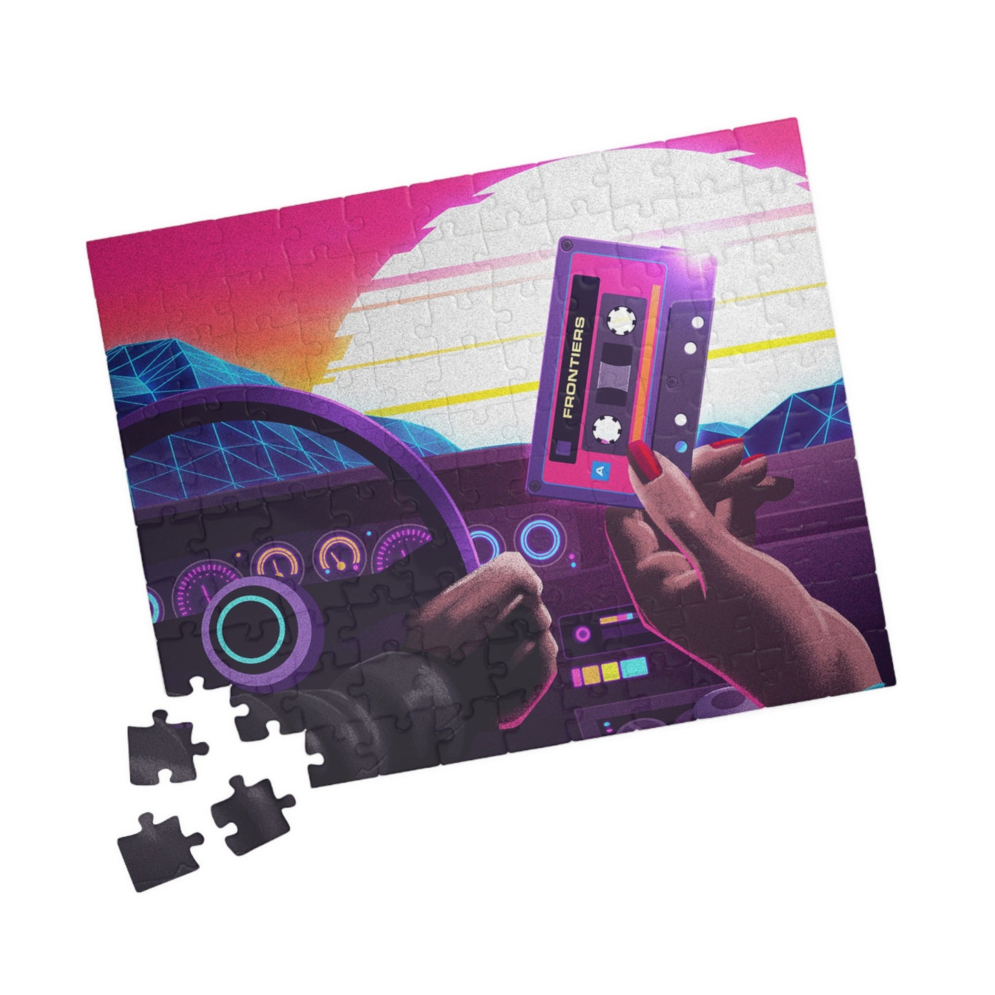 Retro Car Cabin Art Jigsaw Puzzle [110, 252, 520, or 1014 pieces]