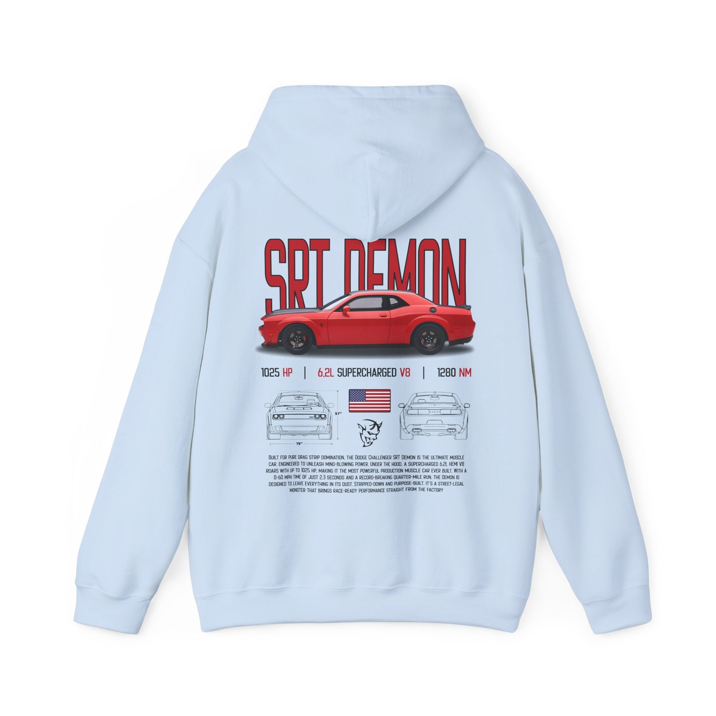 SRT Demon Poster Style Hoodie