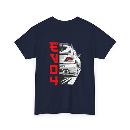Mitsubishi Evo Back Print Unisex Heavy Cotton Tee